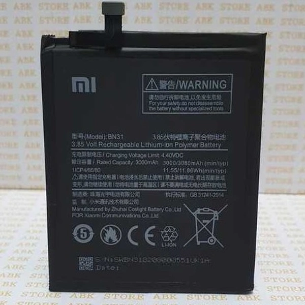 Redmi/Xiaomi Y2 BN31 Original Battery – 14 Days Warranty