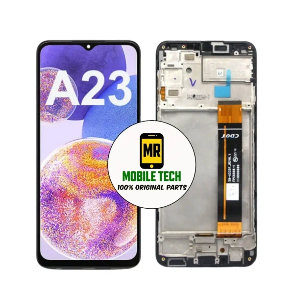 Samsung A23 A236B Care+ Original Display With Frame – 14 Days Warranty