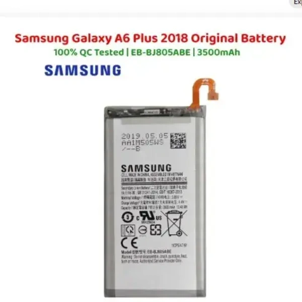 Samsung Galaxy A6 Plus A605G Original Battery – 14 Days Warranty