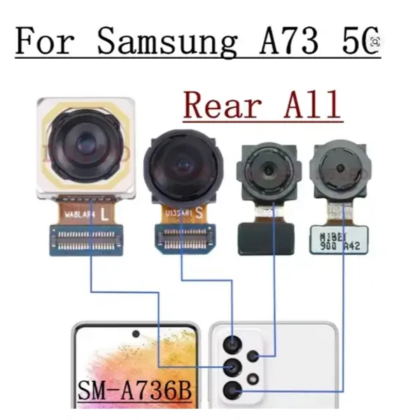 Samsung Galaxy A73 5G Original Back Camera Module – Full Rear Quad Camera Set