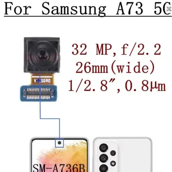 Samsung Galaxy A73 5G Original Front Camera Module – 14 Days Warranty