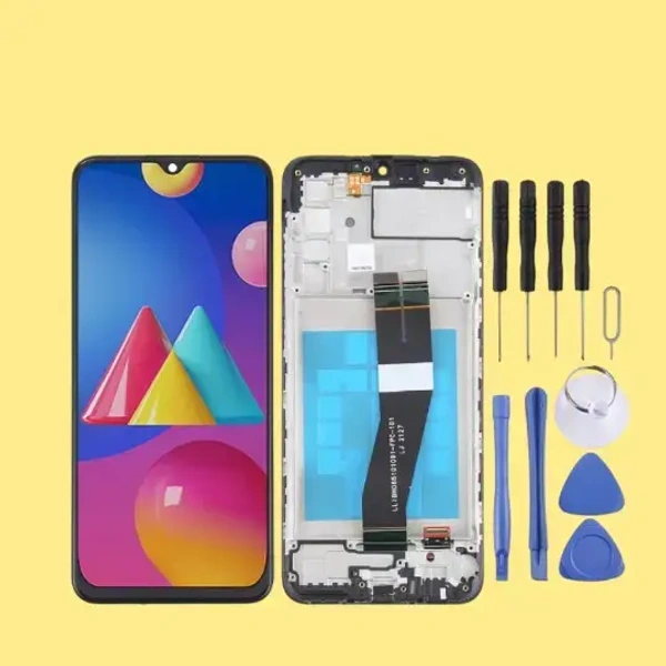 Samsung Galaxy M02s Full Original Display with LCD Frame | 14 Days Warranty