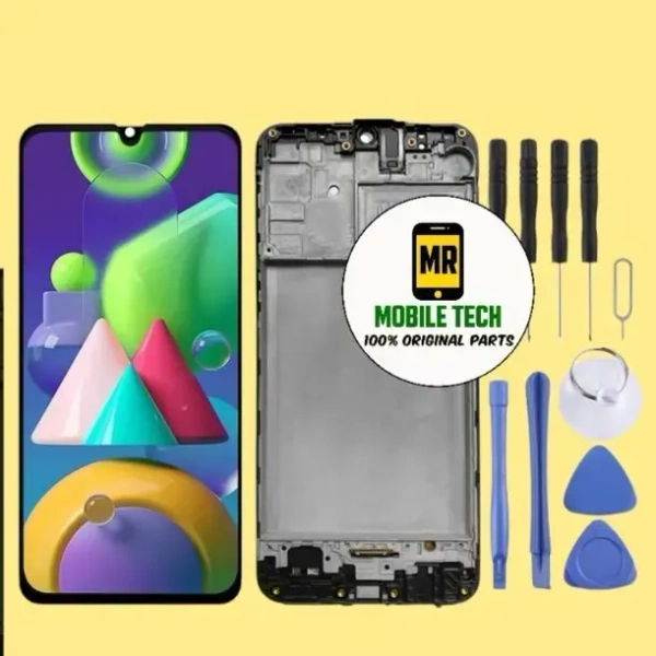 Samsung Galaxy M21 Original Display with Frame (Refurbished Quality) | 14 Days Warranty