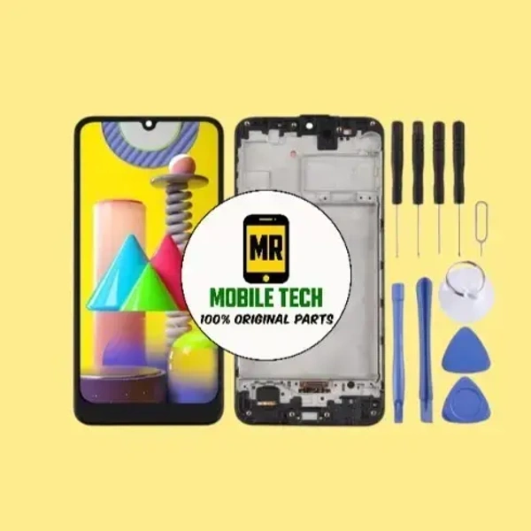 Samsung Galaxy M31 Care Original Display with Frame | Super AMOLED | 14 Days Checking Warranty