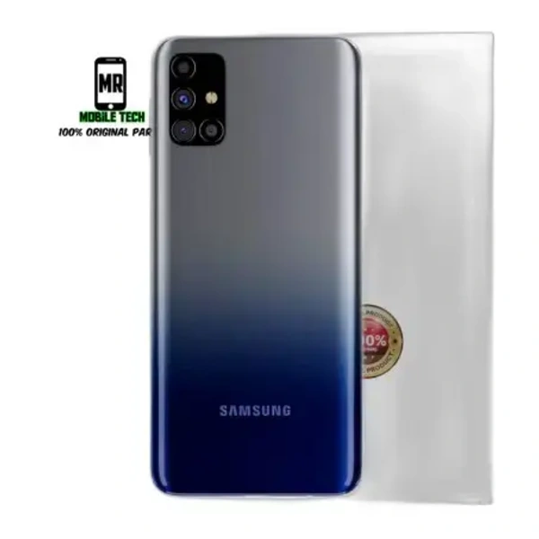Samsung M31s Original Back Panel with Camera Glass