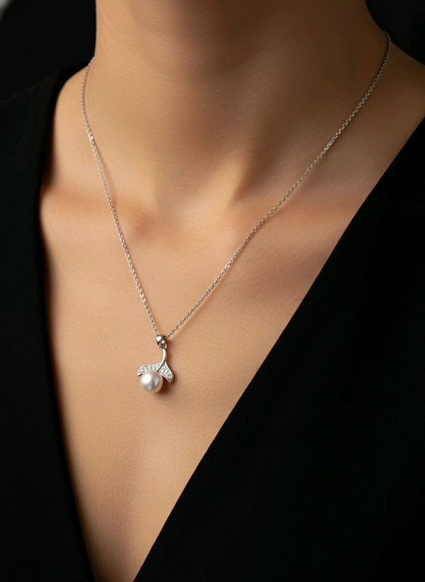 Pearl Pendant And Chain - PC 109