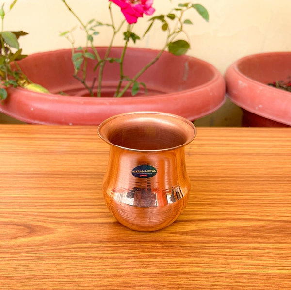 VIKRAM METAL Copper Parsi Lota 150 ml - 2.58 INCH
