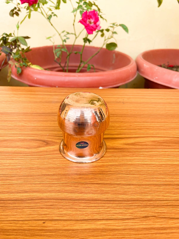 VIKRAM METAL Copper Parsi Lota 150 ml - 2.58 INCH