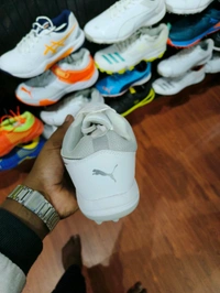 PUMA Rubber Spike Cricket Shoes - Mercury, 10