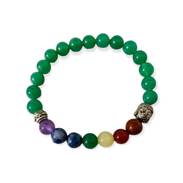 7 Chakras + Green Aventurine  Bracelet 8mm