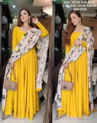 Anarkalis for your little occasions like haldi ceremony or wear this beautiful sunshine suit for rakhi π. All sizes available!! - S