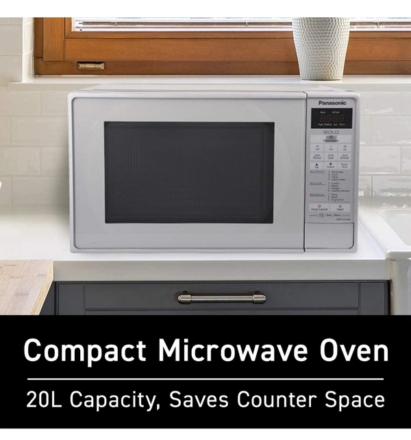 Panasonic Microwave Ovens Panasonic 20L Solo Microwave Oven - 20Ltrs, Silver