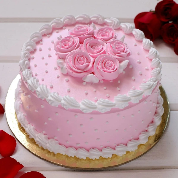 Pink Strawberry Cake- Half Kg
