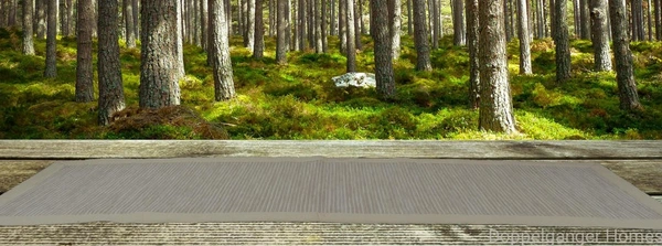 Doppelganger Homes Handloom Cotton Cream Striped floor Runner