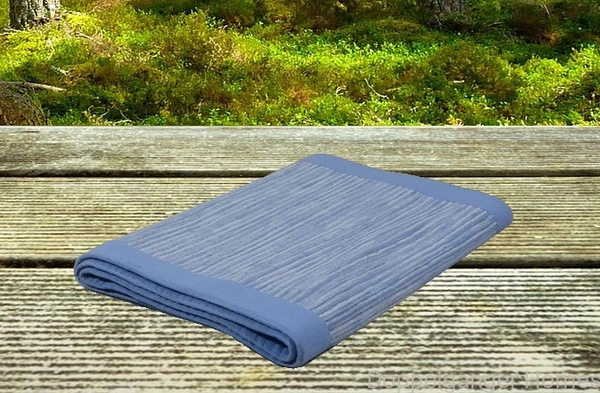 Handloom Cotton SkyBlue Striped floor Runner