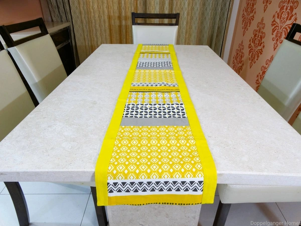 Doppelganger Homes Modern Cotton Table Runner