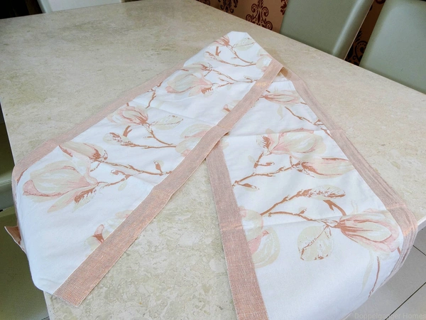 Doppelganger Homes "Flower n Shimmer" Cotton Table Runner