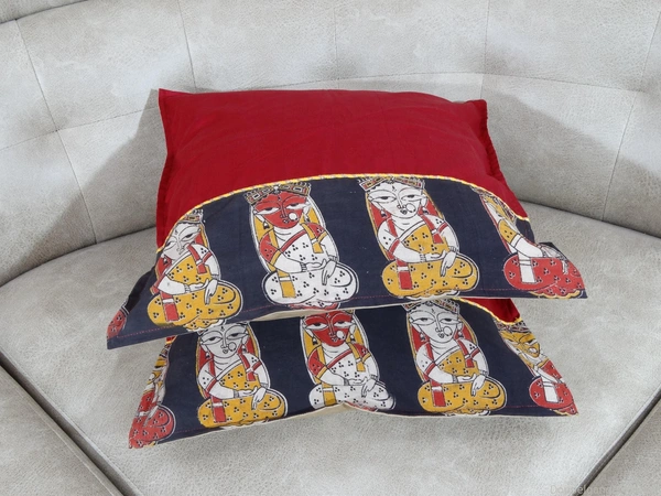 Doppelganger Homes Kalamkari Cushion cover Set-76