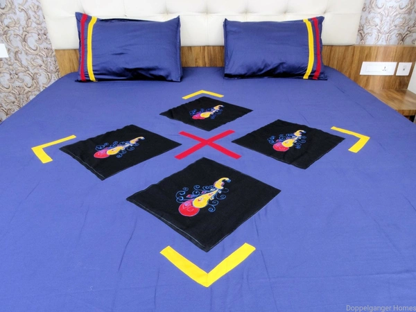 Embroidered  Double Bed Sheet-148