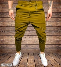4 way cotton lycra Solid Regular Fit Mens Casual Trousers - Multicolor, 28 30 32 34