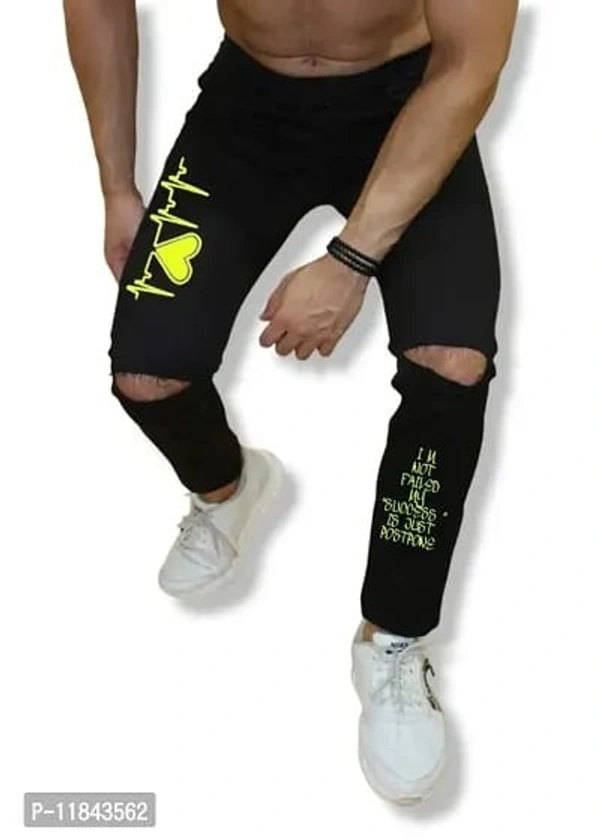 Stylish Denim Mid-Rise Jeans - 28, 30, 32, 34, Black