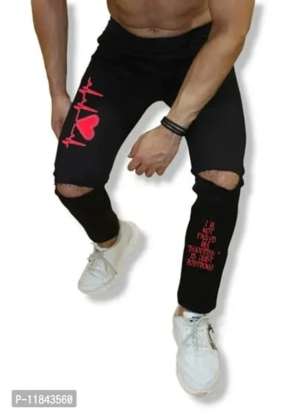 Stylish Denim Mid-Rise Jeans - 28, 30, 32, 34, Black