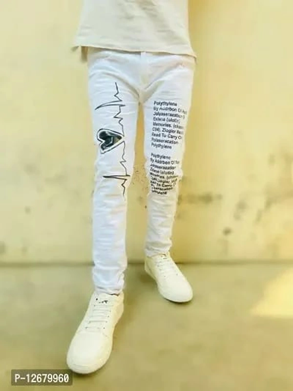 Stylish Denim Jeans For Men At Best Price - White, 28