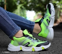 MENS TRENDY GREEN COLOURED SPORT SHOE - Malachite, 7