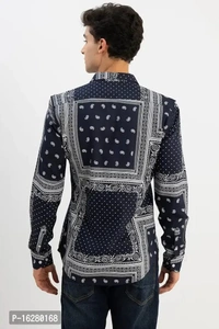 Classy Look Printed Shirts for Men - Midnight, M