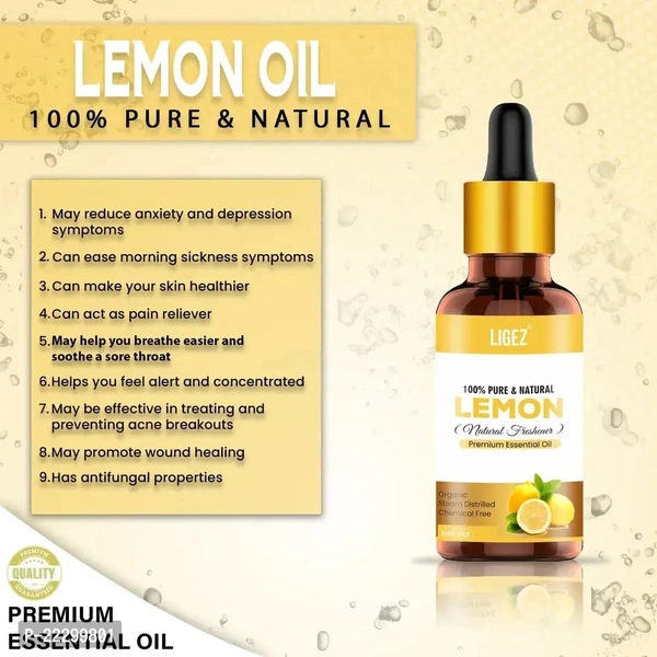 Ligez 100% Lemon Essential Oil - 15ML