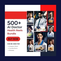 500+ AI Health Reels Bundle
