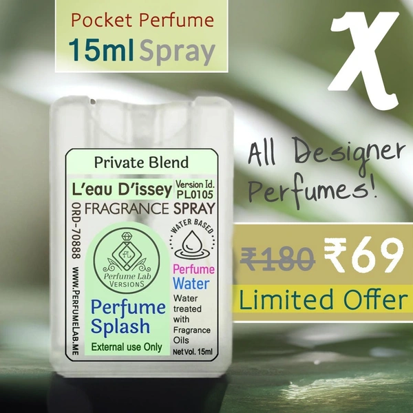 L'Eau d'Issey Perfume Splash Pocket Spray - Version Id. PL0105