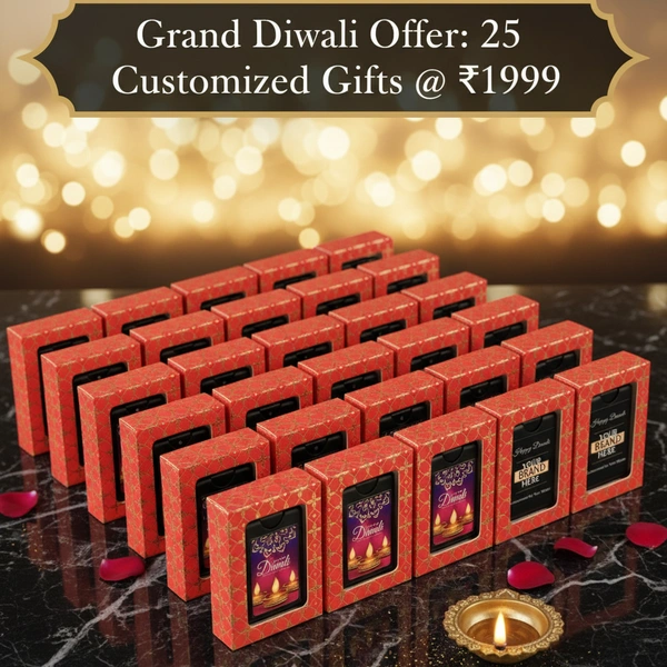 Diwali Gift - Customized Pocket Perfume - Pack of 25