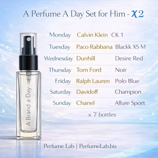 His X2 - A Perfume A Day Set