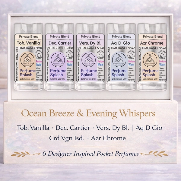 Ocean Breeze & Evening Whispers - 6 Pocket Perfumes Set