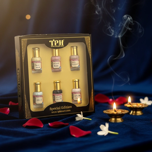 Diwali Gift - 6-in-1 Attar Cream Roll-on Set - Single Pack