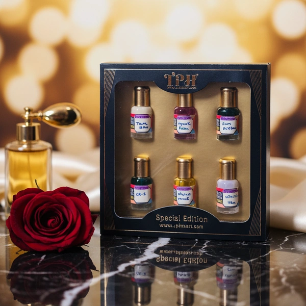 Diwali Gift - 6-in-1 Attar Cream Roll-on Set - Single Pack