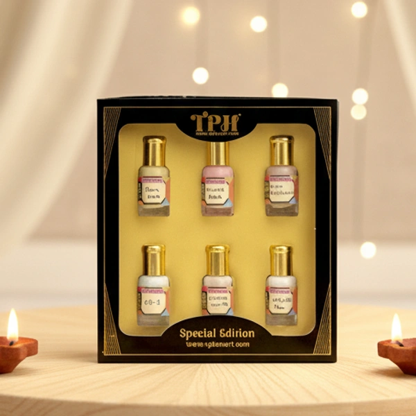 Diwali Gift - 6-in-1 Attar Cream Roll-on Set