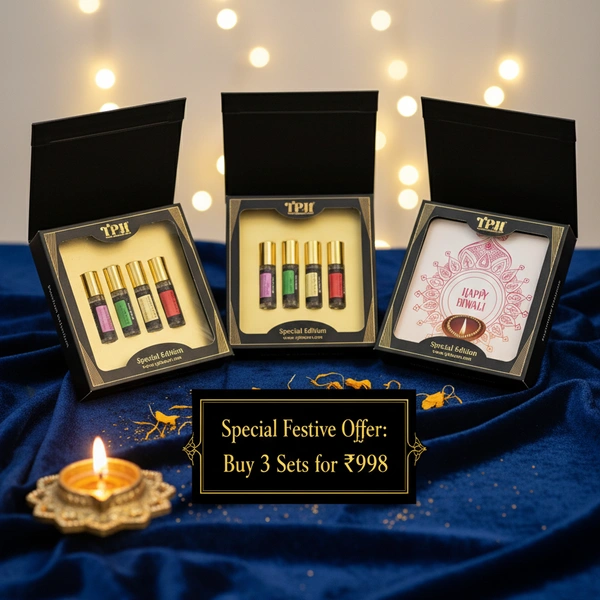 Diwali Gift - Luxury 4-in-1 Perfume Oil Set - 3 @ Price of 2