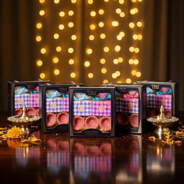 Diwali Gift - Handmade Perfume Soap & Diya - 5 @ price of 3