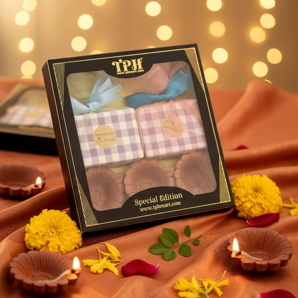 Diwali Gift - Handmade Perfume Soap & Diya - Single Pack