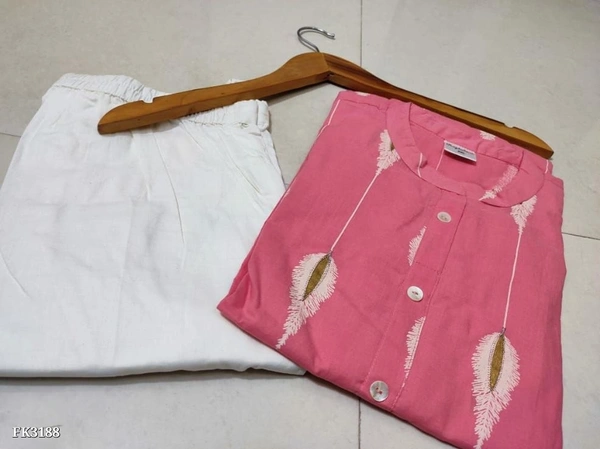 Beautiful Kurta And Pant - XXL, Pink