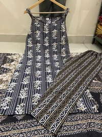 Strap Suits Set With Printed Dupatta and Pant Set* - XXL