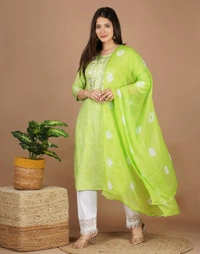 👗Evergreen all day in our new LEHERIYA Suit set. - XXL, Green