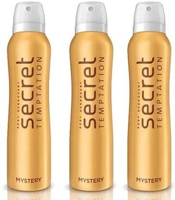 SECRET TEMPTATION MYSTERY DEODORANT SPRAY - FOR WOMEN (450 ML, PACK OF 3)