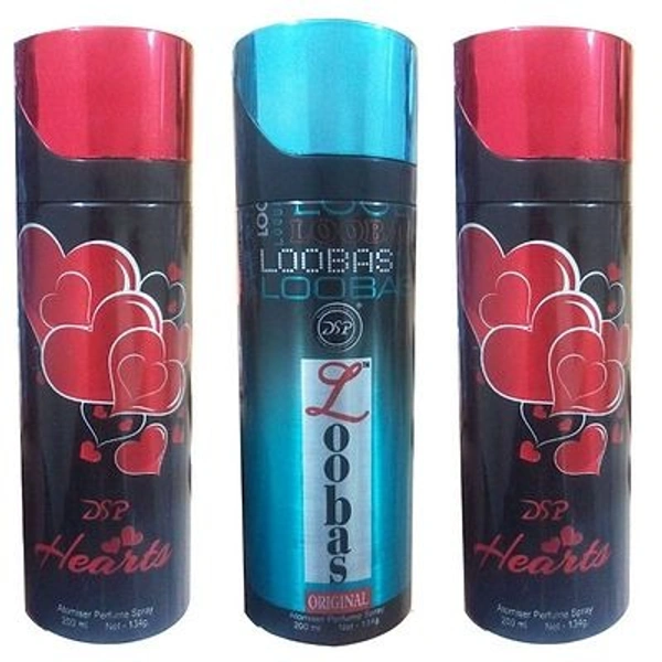 𝐄𝐀𝐂𝐇 𝐂𝐎𝐌𝐁𝐎 𝐏𝐀𝐂𝐊 𝐂𝐎𝐍𝐓𝐀𝐈𝐍𝐒- 𝟐 𝐃𝐒𝐏 𝐇𝐄𝐀𝐑𝐓𝐒 𝐃𝐄𝐎𝐃𝐎𝐑𝐀𝐍𝐓 (𝟐𝟎𝟎 𝐌𝐋) + 𝟏 𝐃𝐒𝐏 𝐋𝐎𝐎𝐁𝐀𝐒 𝐃𝐄𝐎𝐃𝐎𝐑𝐀𝐍𝐓 (𝟐𝟎𝟎 𝐌𝐋)