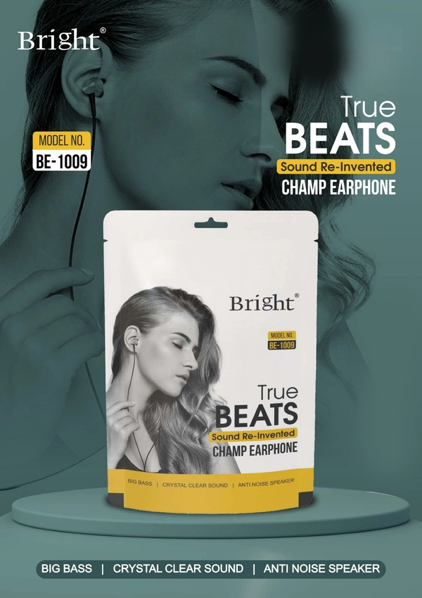 Bright Champ Earphone BIG BASS Anti Noise Speaker