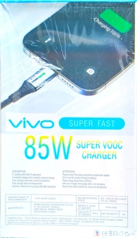 Vivo Mobile 85W Charger Type C Cable Super Fast - White