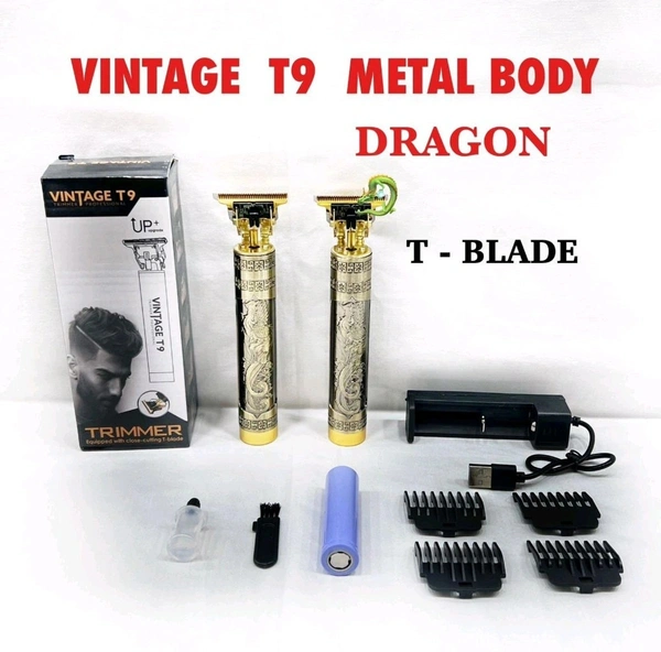 Vintage Trimmer Professional Multifunctional Hair Clipper Metal Body