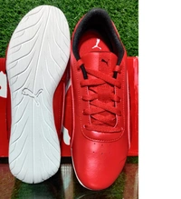 PUMA Motorsport Unisex Red Perforations Ferrari Neo Cat Regular Sneakers - UK 8, RED